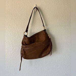 Aimee Kestenberg dark brown genuine Leather Handbag
